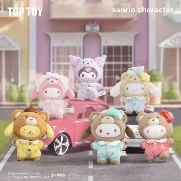 TOP TOY Sanrio Characters Latte Baby Vinyl Plush Keychain - Sea Salt Cinnamoroll - Picture 6 of 7